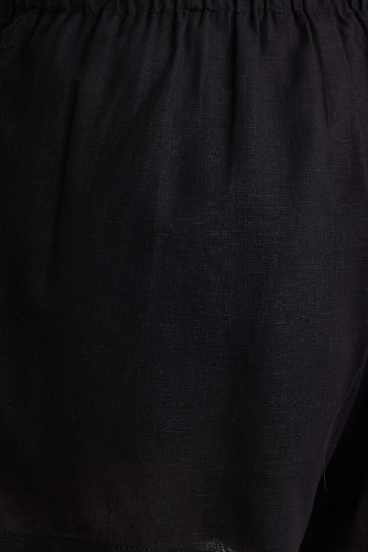 Jerri Linen Shorts Jet Black large