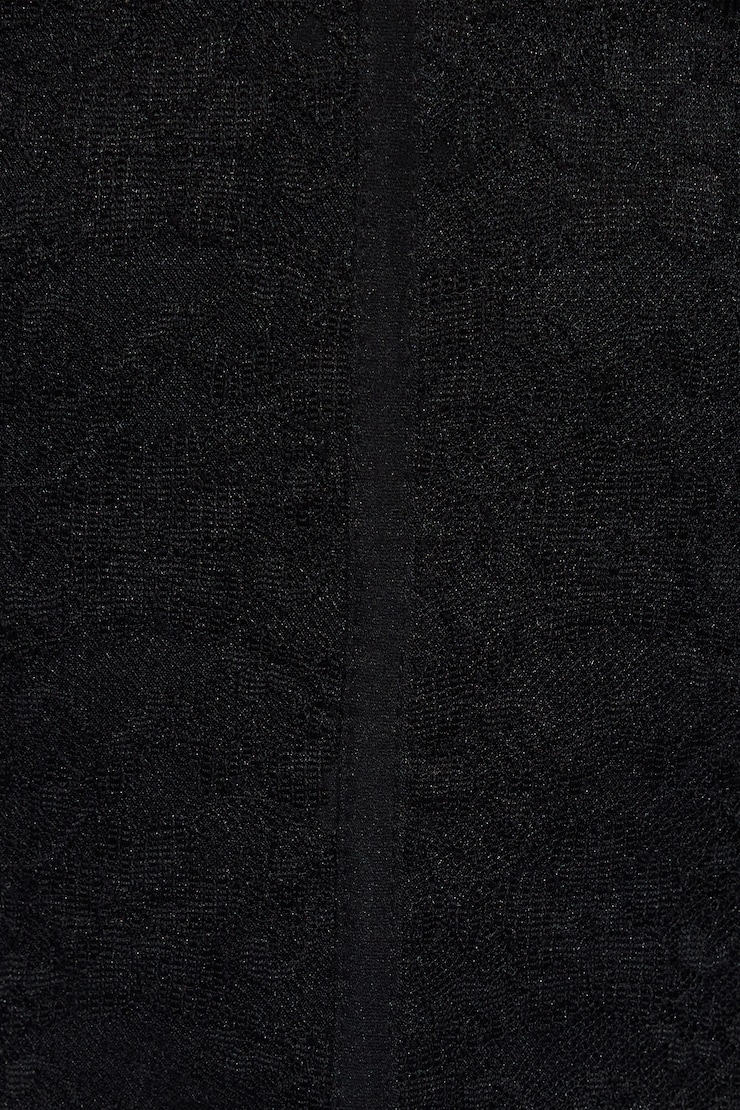 Lace Plunge Bustier Top, Jet Black, large