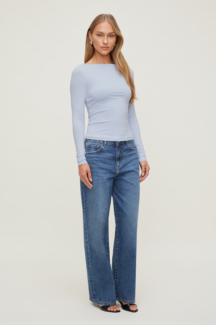 Haut sculptant à manches longues Nola