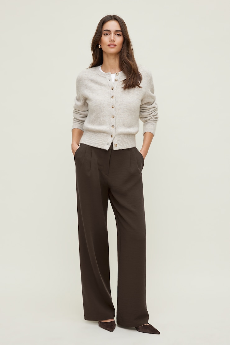 Alex Airflow Wide Leg Pants Airflow Java Brown large