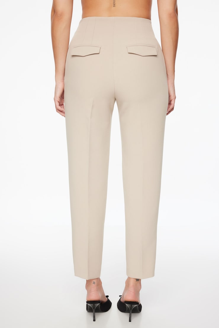 Kendall Slim Side Zip Pants Pure Cashmere Beige large