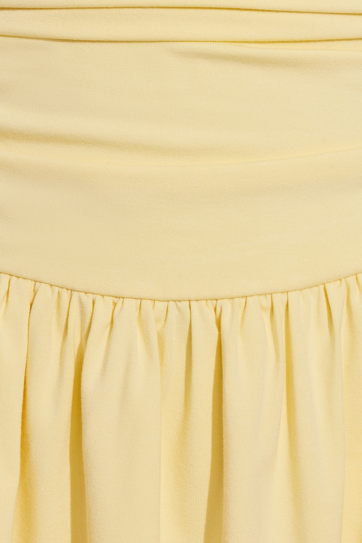 Flirty Hem Tube Romper Dress