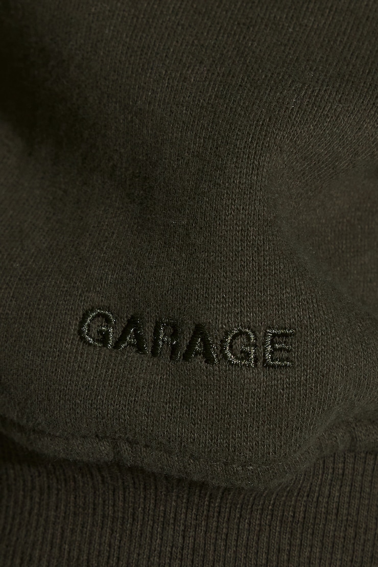 UltraFleece Hoodie, Martini Green with Chenille "Garage" Logo, large