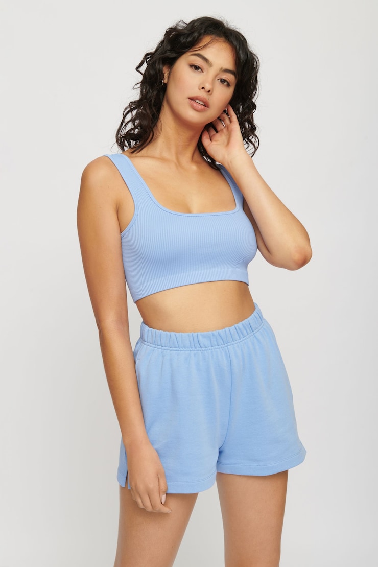Valley French Terry Boxer Shorts Hydrangea Blue large