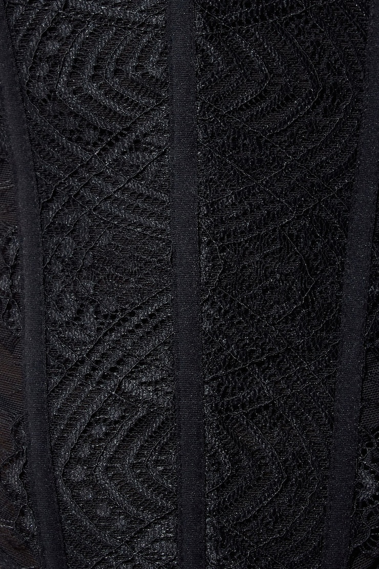 Chrishell Lace Mesh Bustier sandbox copy uk, Jet Black, large