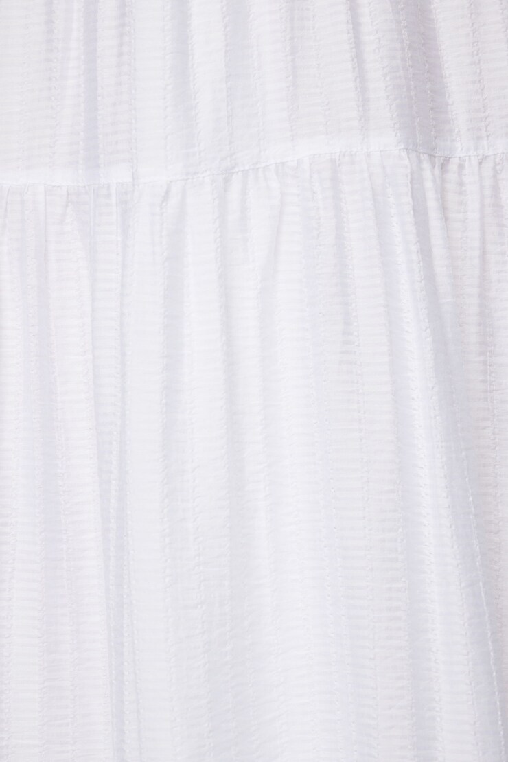 Daisy Tiered Maxi Skirt Bright White large