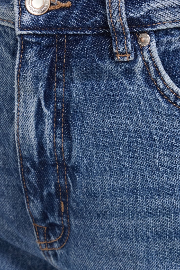 Sydney Mid Rise Baggy Fit Jeans Medium Dark Indigo / Myrtle Blue large