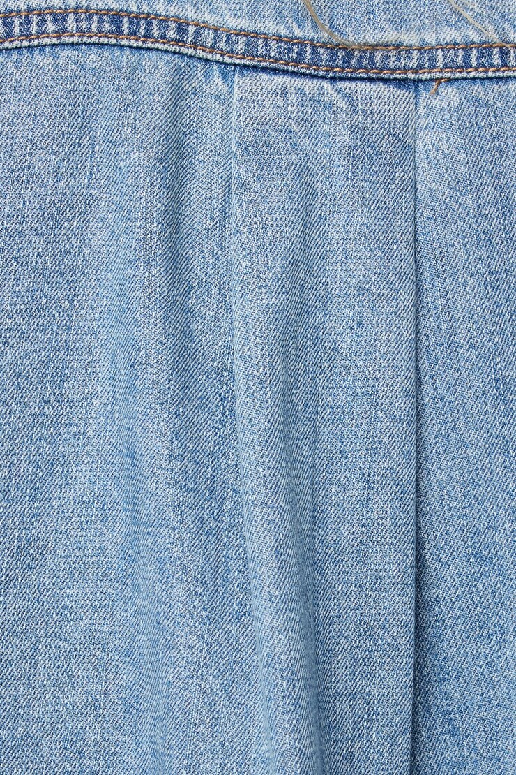 Denim Button Up Shirt Indigo Medium Light large
