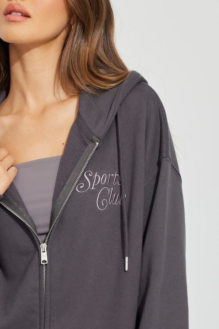 Oversized Hoodie Zippie Gray | Garage