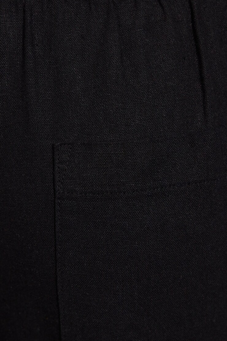 SoftTerry Wide Leg Sweatpants, Jet Black, large