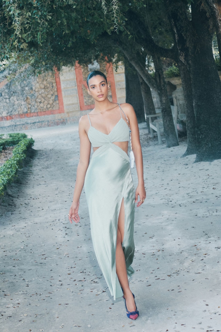 Side Cut Out Maxi Dress
