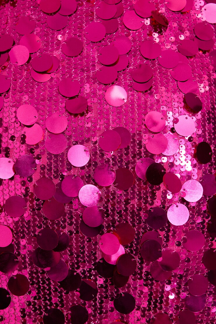 Sequin Micro Skort, Hot Pink, large