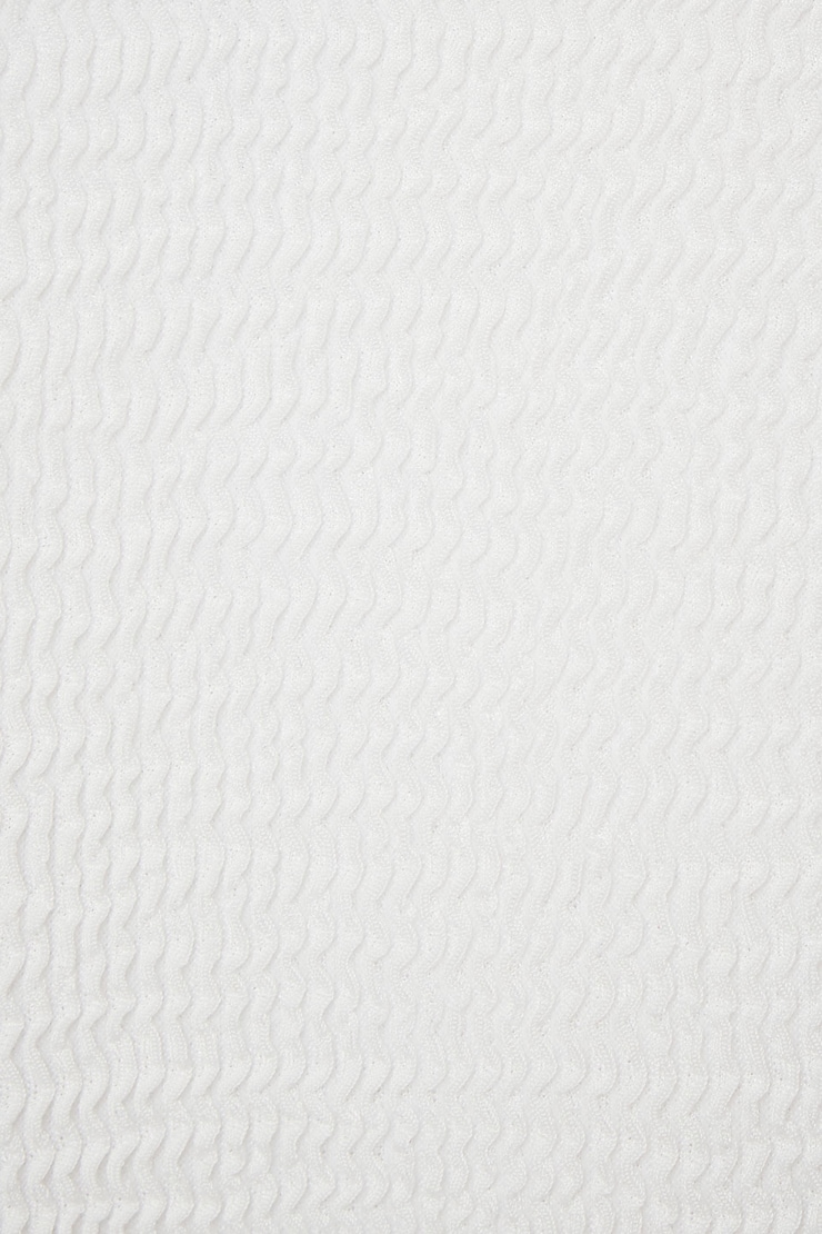 Sculptural Smocked Bikini Bottom Bright White large