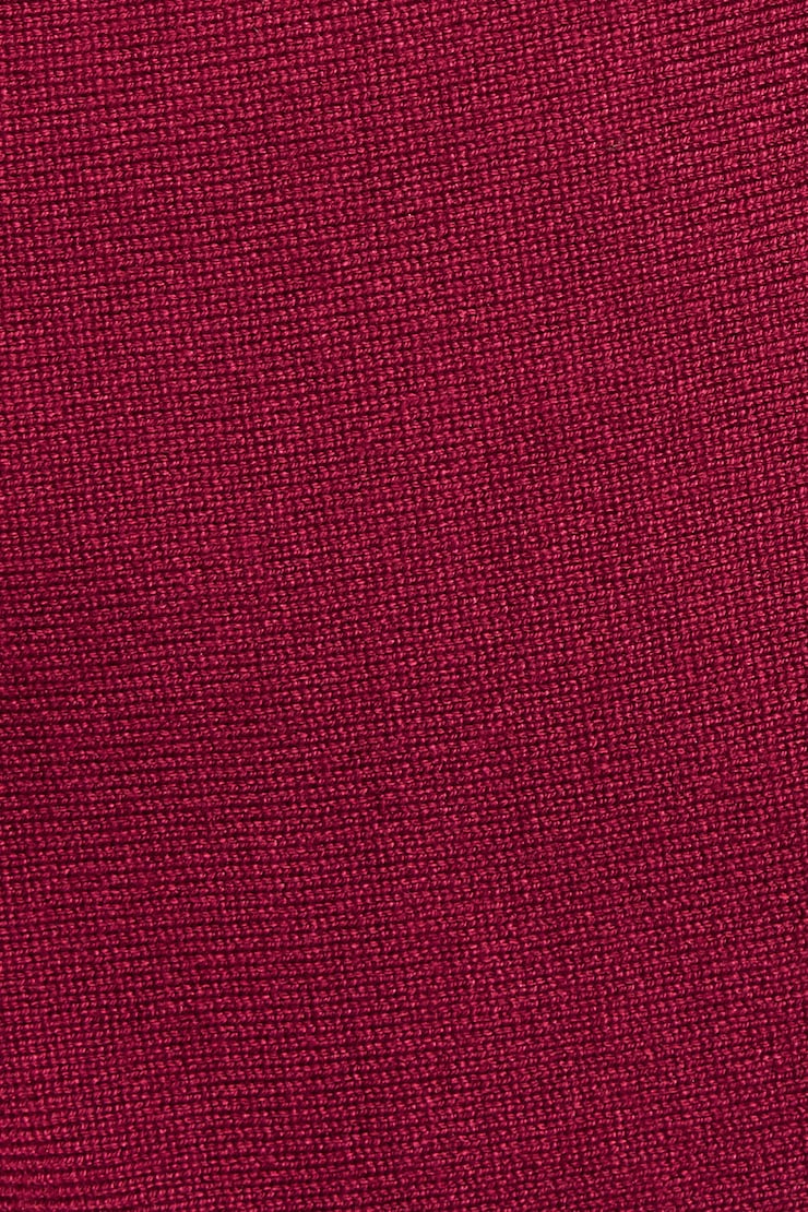 Romi Asymmetric Cinched Waist Sweater , Sour Cherry Burgundy, large