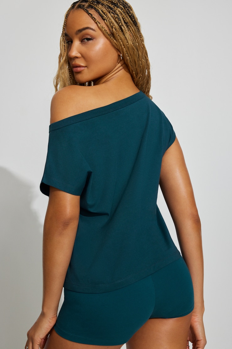 T-shirt asymétrique large
