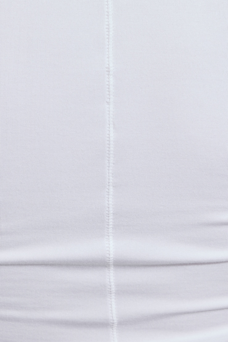 Smooth Scoop Neck Long Sleeve Top, Bright White, large