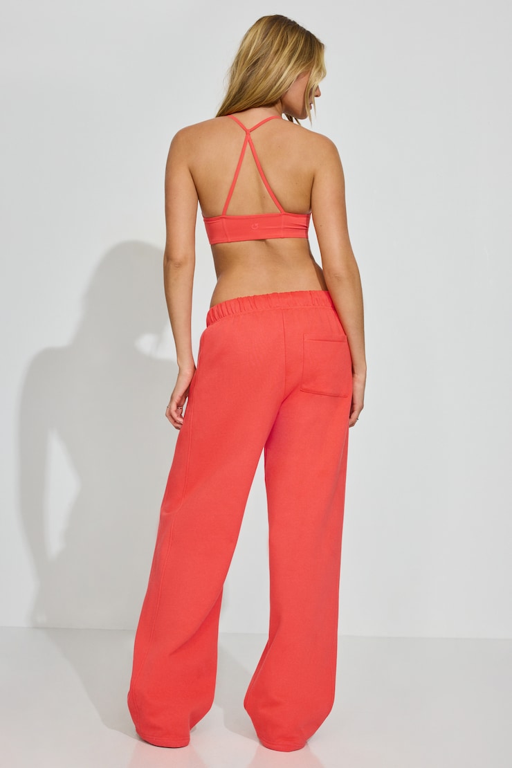 UltraFleece Straight Leg Sweatpants, Cayenne Orange, large