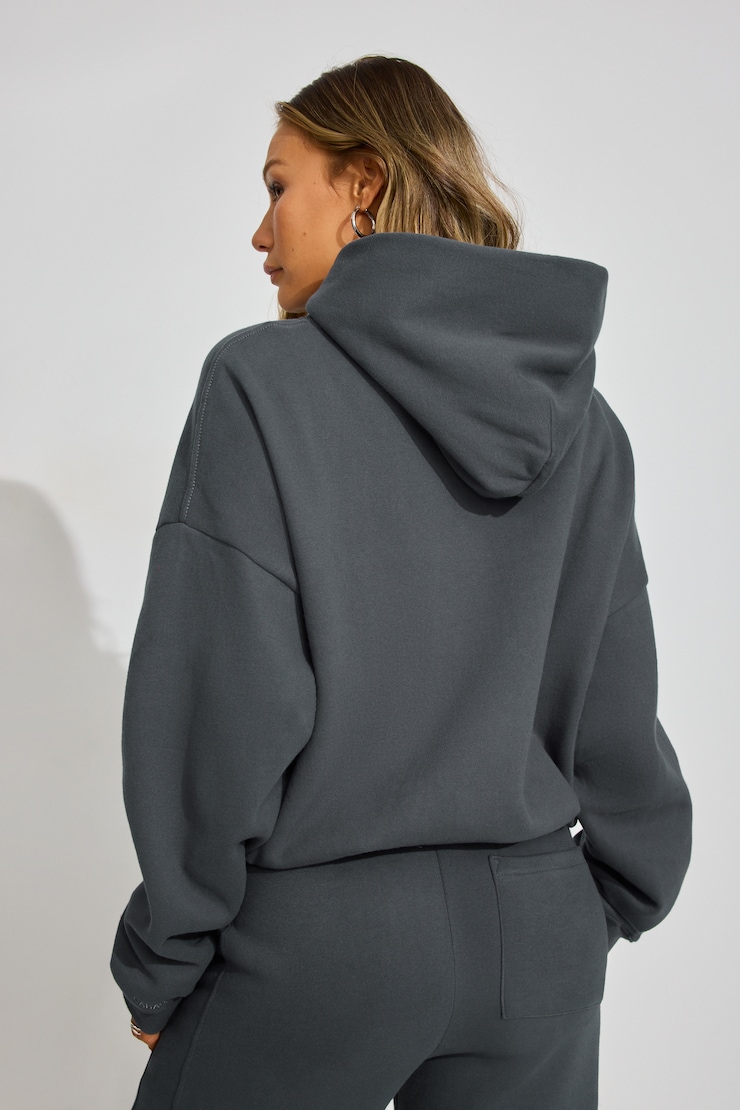 UltraFleece Hoodie, Burnt Ash Grey, large