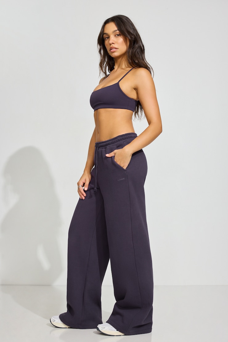 UltraFleece Wide Leg Sweatpants, Perky Plum Purple, large
