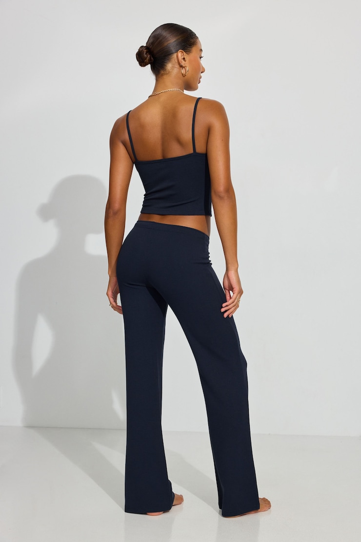 Waffle Flare Pants, Mariana Blue, large