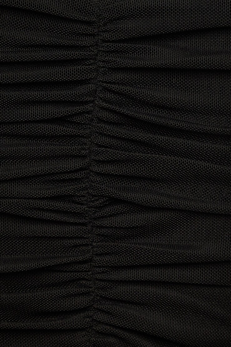 Mesh Bustier Top Jet Black large