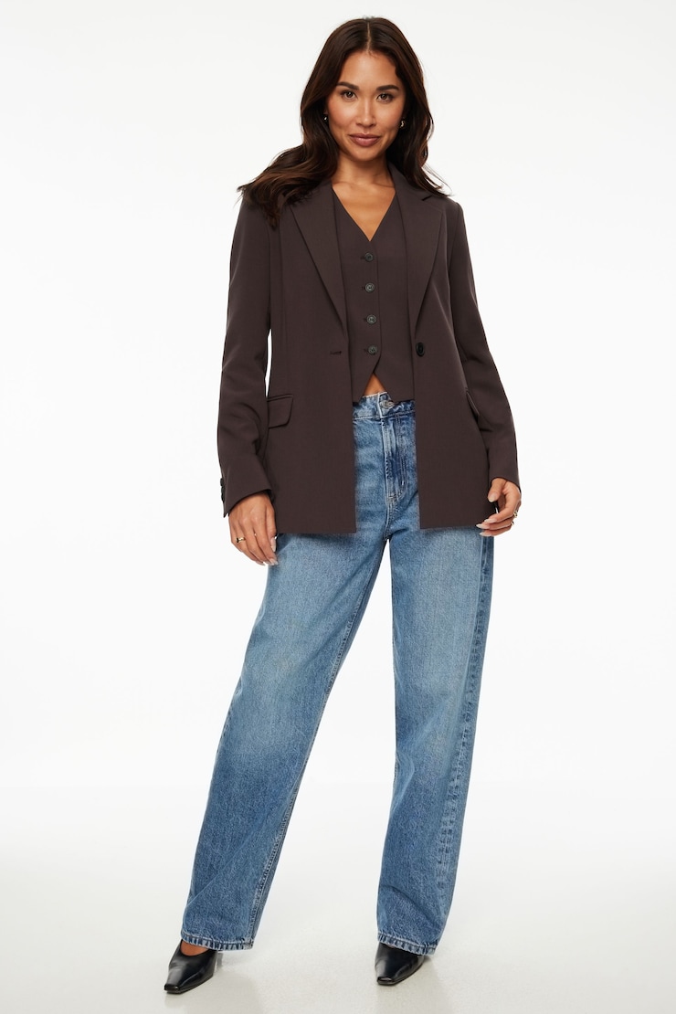 Adeline Single Breasted Blazer Java large