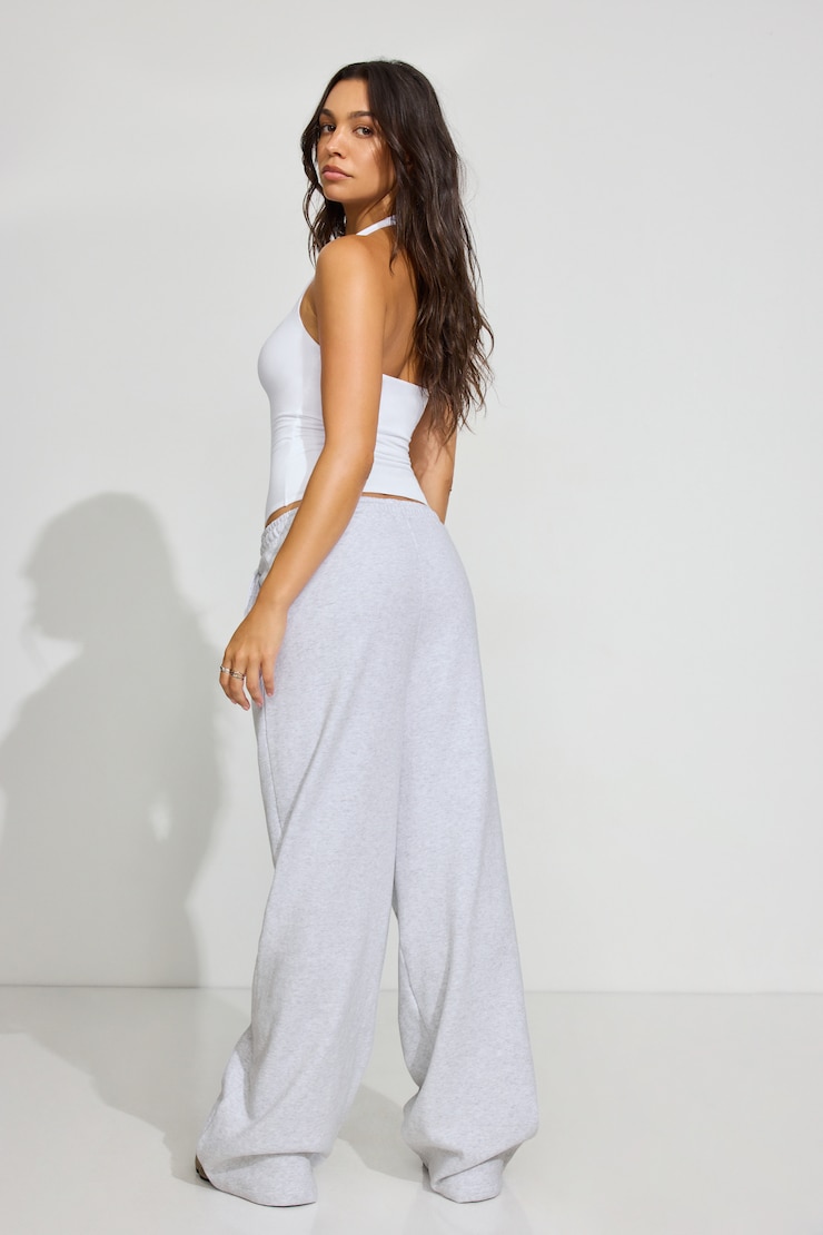 UltraFleece Wide Leg Sweatpants, Spring Grey Mix, large