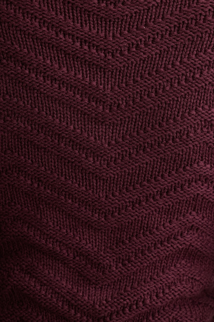 Textured Mockneck Sweater