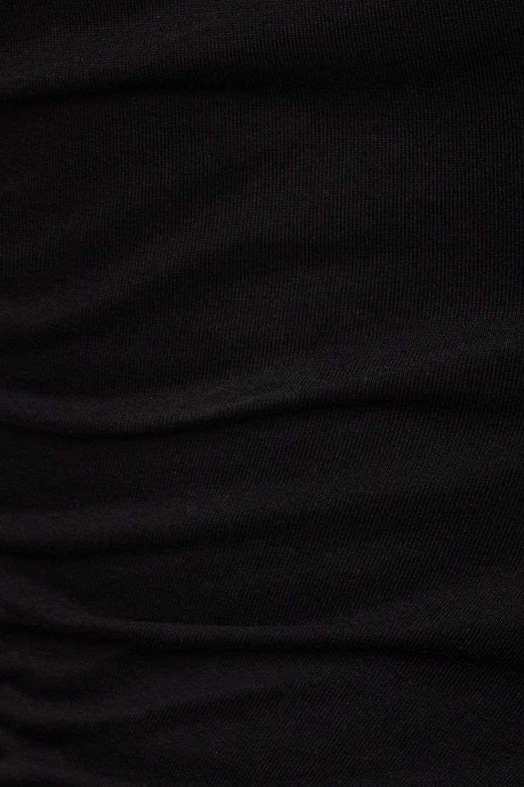 Ruched T-Shirt Mini Dress Jet Black large