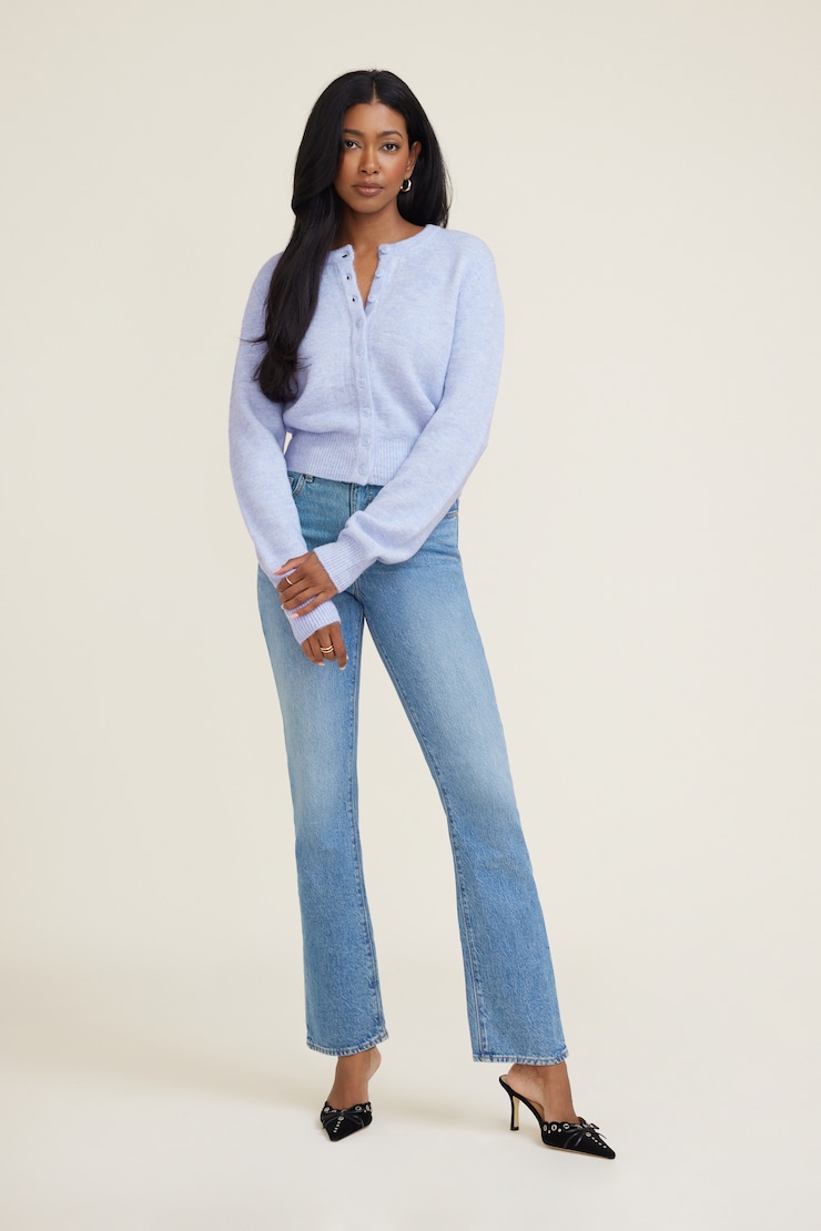 Cardigan à col rond Rebecca