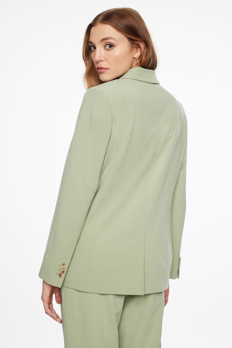 Veston Lorelei à deux boutons Vert matcha printanier large