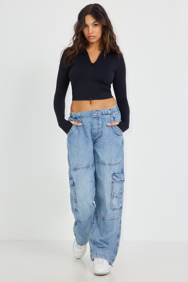 Cargo Parachute Pant, Collin Blue, large
