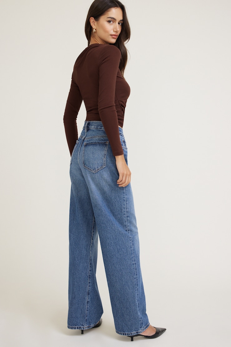 Sydney Mid Rise Baggy Fit Jeans