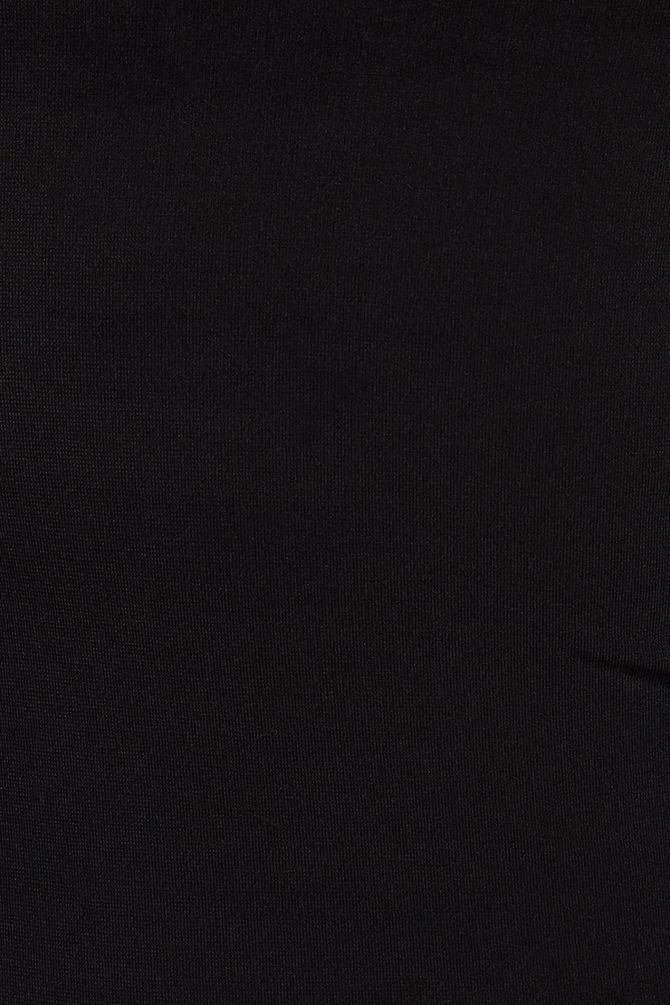 Extreme Scoop Neck Long Sleeve Top, Jet Black, large