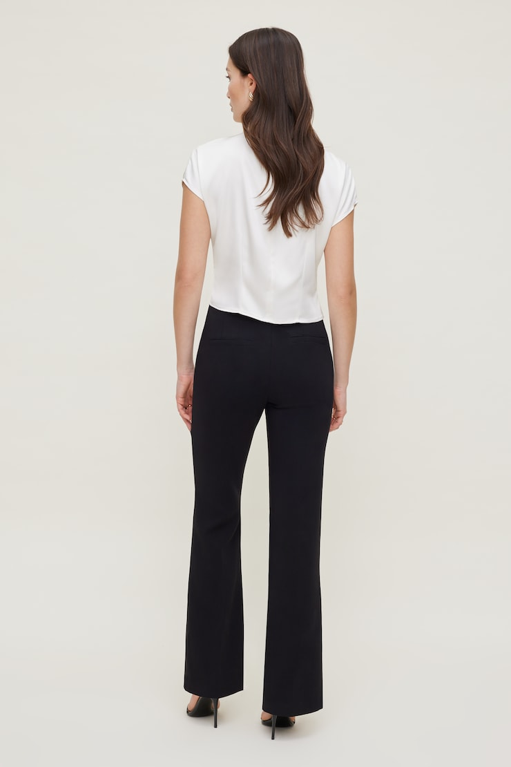 Ella Layered Satin Blouse Sea Salt Off White large