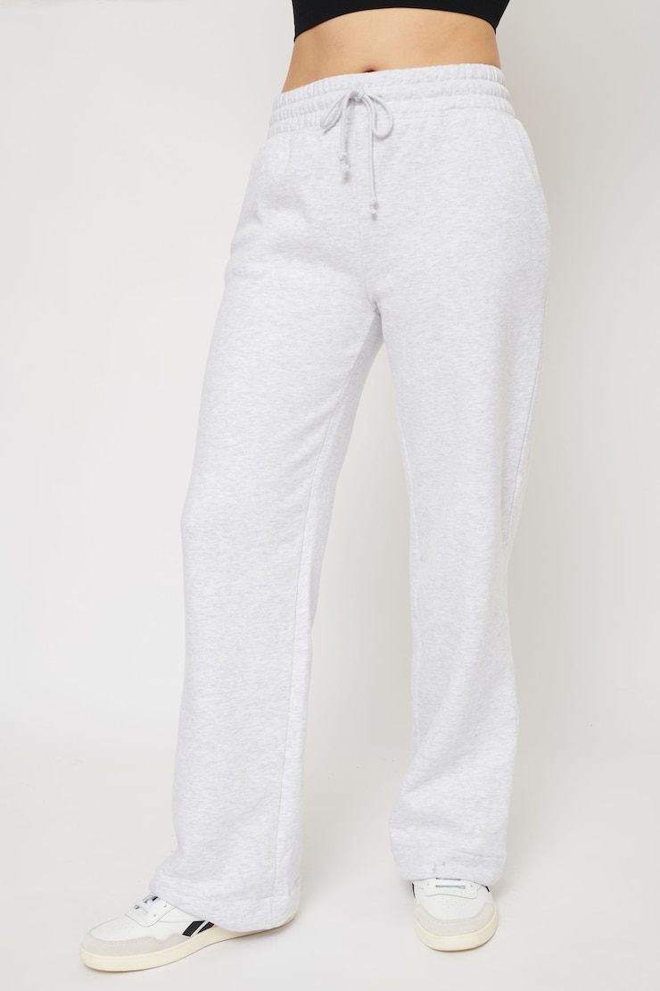 Grove Fleece Wide Leg Pant Spring Grey Mix large
