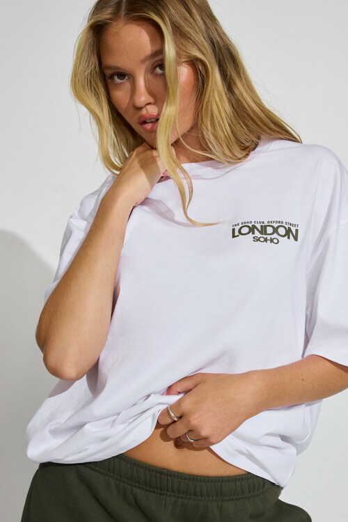 The North Face Redbox Celebration back print boyfriend fit t-shirt in