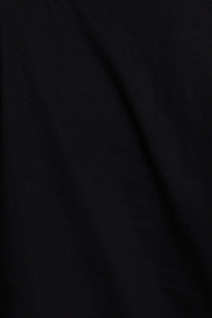 Wide Asymmetric T-Shirt, Jet Black, large