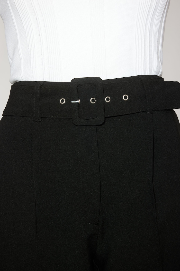 Belted Kendall Slim Pants Jet Black large