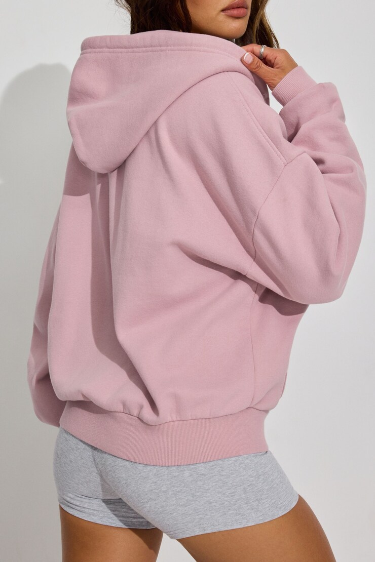 UltraFleece Full Zip Hoodie, Mauve Shadows, large