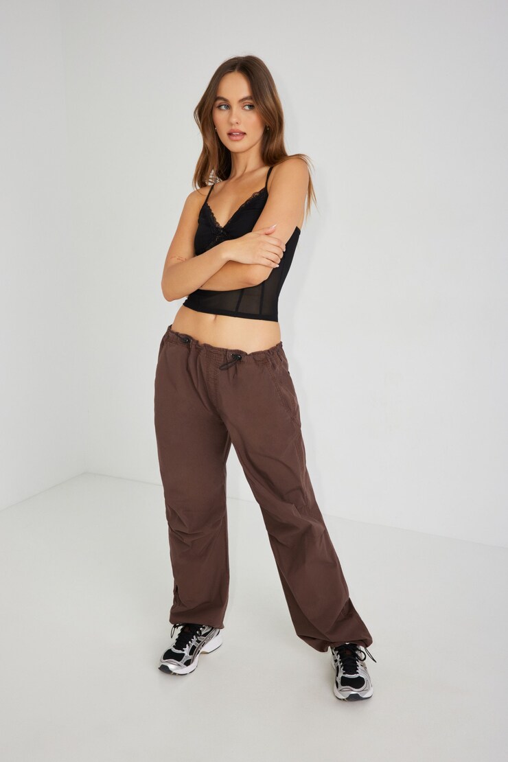 Paxton Parachute Pant, Dark Toffee Brown, large