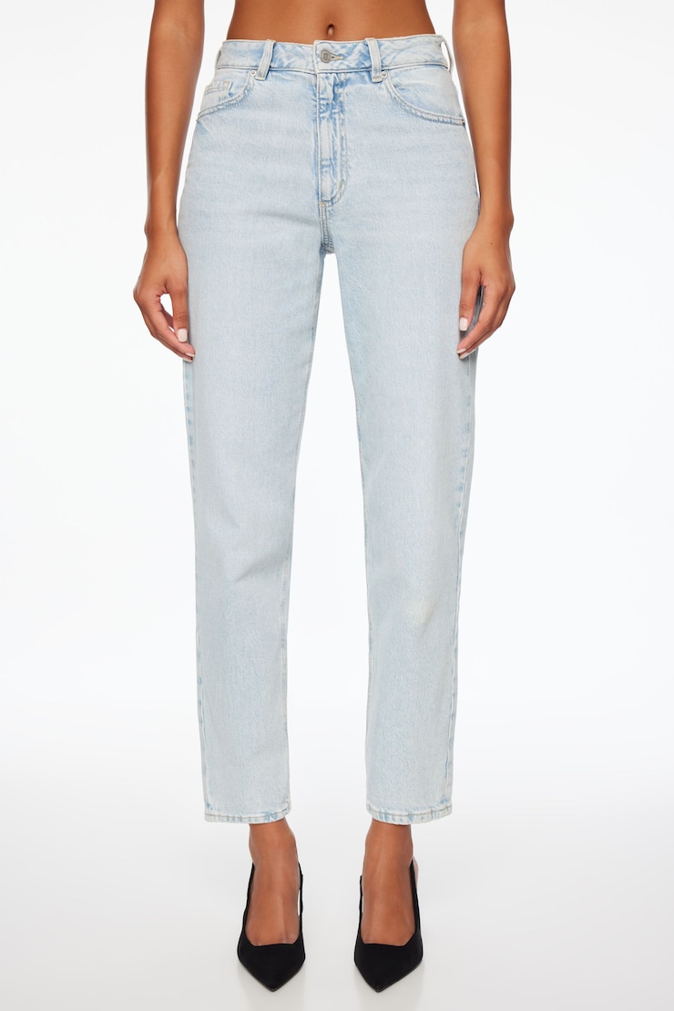 Claudia Ultra High Waist Mom Jeans Salton Sea - Light Indigo large