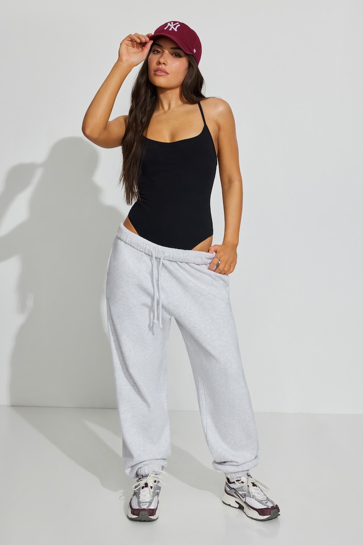 Active Y-Back Bodysuit, Jet Black, large