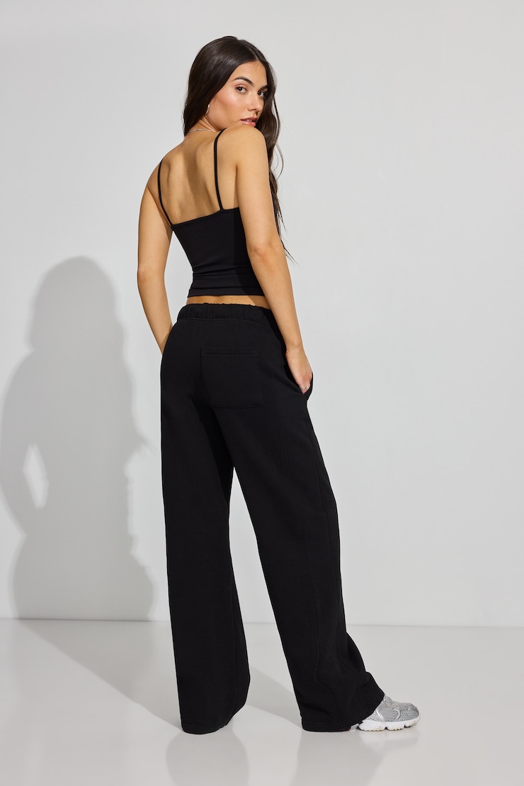 UltraFleece Straight Leg Sweatpants, Jet Black, large