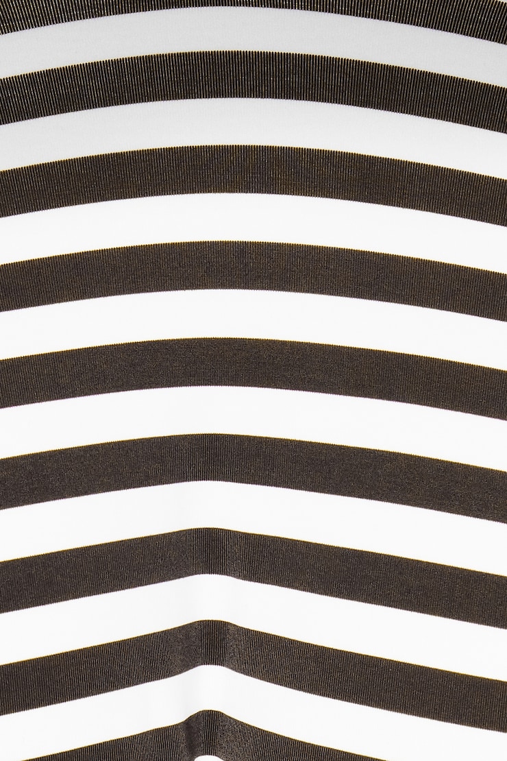 Slider Triangle Bikini Top, Coffee Bean Stripes, large