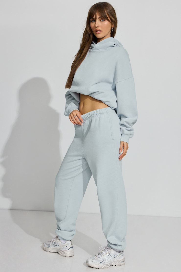 UltraFleece Boyfriend Sweatpants, Soft Blue, large