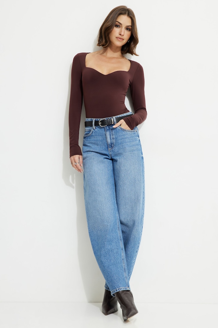 Raye Sculpt Sweetheart Bodysuit Dark Ruby large