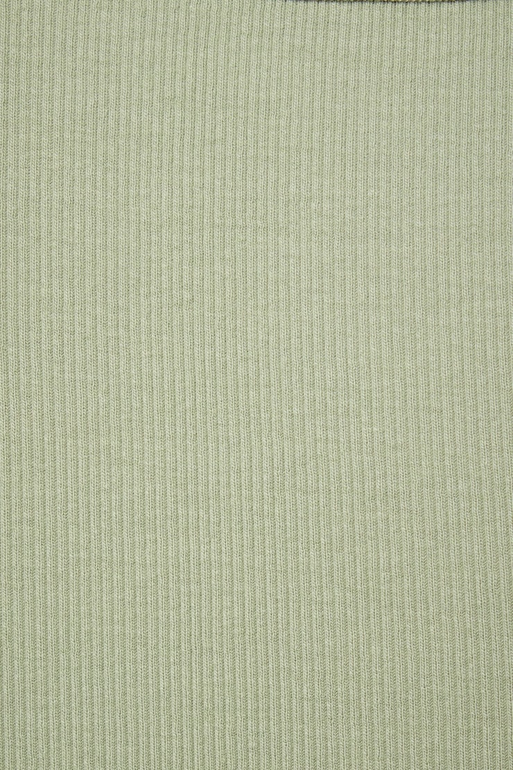 Haut écourté à col échancré Camden Vert matcha printanier large