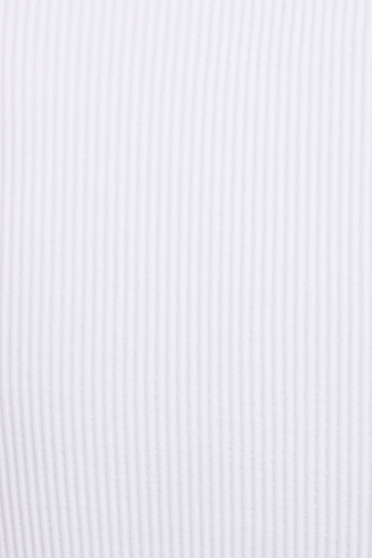 T-shirt sans coutures à col plongeant Sonia, Blanc éclatant, large