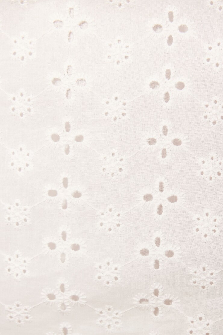 Kaia Cage Back Eyelet Dress, Snow White, large